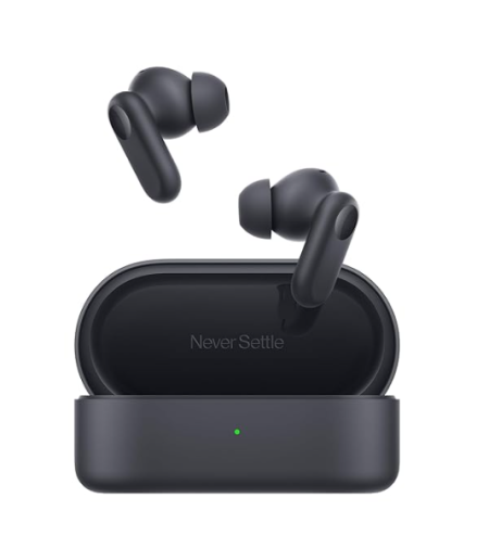 N1shop Nord Buds 2r True Wireless in Ear Earbuds with Mic, 12.4mm Drivers, Playback:Upto 38hr case,4-Mic Design, IP55 Rating [Deep Grey]